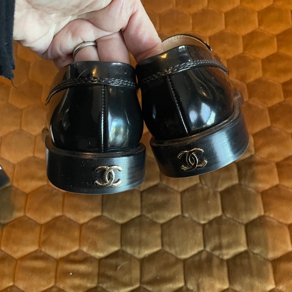 Chanel Moccasins Loafers NWB “Bonnie and Clyde” size 38.5 - Picture 8 of 11